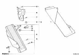 FOOT REST diagram for BMW 3 Series E30 325i