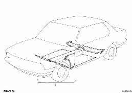 FLOOR COVERING diagram for BMW 6 Series E24 633CSi
