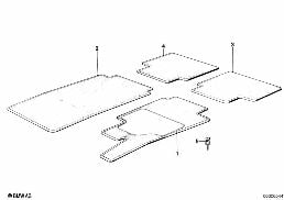 Tapis diagram for BMW 5 Series E12 520