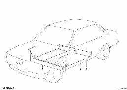 FLOOR COVERING diagram for BMW 5 Series E28 M535i