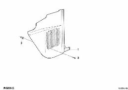 TRIM PANEL LEG ROOM diagram for BMW 3 Series E30 325i