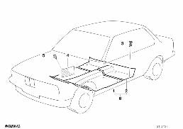 FLOOR COVERING diagram for BMW 5 Series E34 M5 3.8