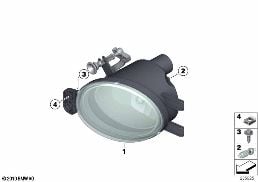 Dimstraalkastare diagram for BMW 1 Series E82 135i