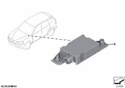 Bluetooth anteni diagram for BMW X3 F25 35iX