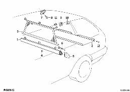Net/zicht bescherming rolhoes diagram for BMW 3 Series E30 324td