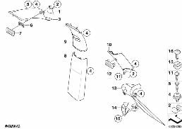 TRIM PANEL A- / B- / C- / D-COLUMN diagram for BMW X6 E71 35iX