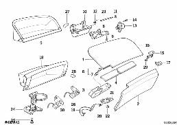 Handschoenenkastje diagram for BMW 8 Series E31 850Ci
