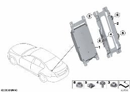 COMBOX TELEMATICS FOR GPS diagram for BMW 5 Series F10 550i