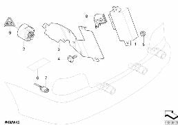 PARK DISTANCE CONTROL (PDC) diagram for BMW 3 Series E46 318i