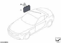 PARK DISTANCE CONTROL (PDC) diagram for BMW Z4 E89 30i