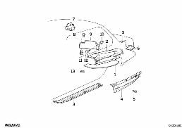 Wärmeisolierung Gepäckraumboden diagram for BMW 7 Series E32 750iL