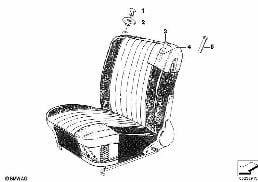 FRONT SEAT diagram for BMW 1502-2002tii 1802