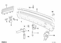 CARRIER, REAR diagram for BMW 3 Series E36 323i