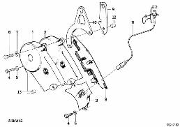 Roue boitier partie superieure diagram for BMW 3 Series E30 320i