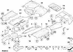 HEAT INSULATION diagram for BMW 3 Series E90 320d
