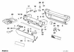 GLOVE BOX diagram for BMW 3 Series E36 323i