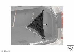 TRUNK ROOM NET, LATERAL diagram for BMW 3 Series F30 LCI 328i