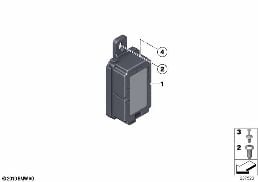 RADIO REMOTE CONTROL RECEIVER diagram for BMW X3 F25 28iX