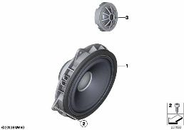 HIGH-END SOUND SYSTEM, DOOR, FRONT
