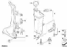 EXPANSION TANK, AUTOMATIC TRANSMISSION diagram for BMW Z4 E85 2.5si