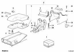 ARMREST FRONT diagram for BMW 3 Series E36 323i