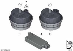 ALARM SYSTEMS diagram for BMW 5 Series F10 LCI 520dX