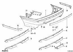 M TRIM, REAR diagram for BMW 3 Series E36 323i