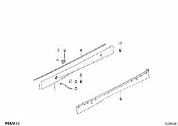 M COVER FOR ROCKER PANEL / WHEEL ARCH diagram for BMW 3 Series E36 323i