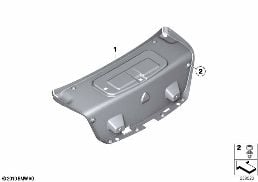 Revest.tapo de portamaletas diagram for BMW 7 Series F02 740Li