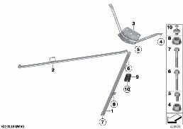 REINFORCEMENT FOR BODY, REAR diagram for BMW 6 Series F12 650iX