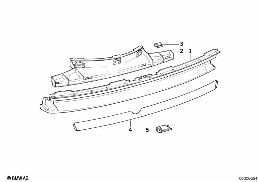 REAR BUMPER TRIM PANEL - M TECHNIC