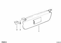 Sluneční lišty diagram for BMW 3 Series E36 320i