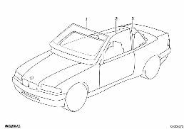 Zasklení diagram for BMW 3 Series E36 320i