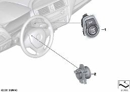 SWITCH, START-STOP AND RING ANTENNA diagram for BMW 2 Series F46 Gran Tourer LCI 216d