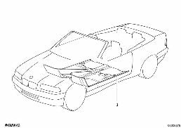 Obložení podlahy diagram for BMW 3 Series E36 320i