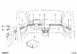 Edelholzausführung diagram for BMW 7 Series E32 750iL