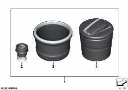 SMOKER PACKAGE diagram for BMW MINI Countryman F60 Cooper
