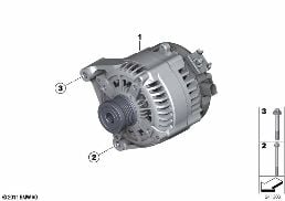 ALTERNATOR diagram for BMW 4 Series F33 420i