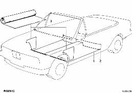 Vloerbekleding diagram for BMW 3 Series E30 320i