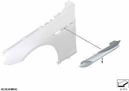 ADDITIONAL TURN INDICATOR LAMP diagram for BMW 6 Series F06 Gran Coupé 650i