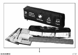 Sacoche d'urgence diagram for BMW 5 Series E39 525td
