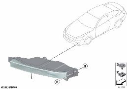 FOG LIGHTS LED diagram for BMW 6 Series F06 Gran Coupé 650i