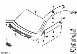 EXTERIOR TRIM / GRILL diagram for BMW 1 Series E82 118d