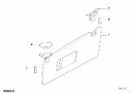 Pare-soleil diagram for BMW 5 Series E39 525td