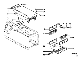 MOUNTING PARTS, CENTER CONSOLE, REAR