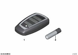 TRANSMITTER F AUXIL.HEATING REMOTE CTRL diagram for BMW 5 Series F11 LCI M550dX