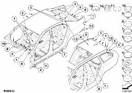 SEALING CAP/PLUG diagram for BMW 5 Series E60 LCI 523Li