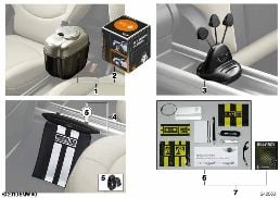 Center Rail Produkte diagram for BMW MINI Paceman R61 Cooper