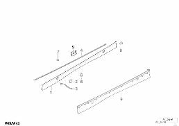 COVER DOOR SILL / WHEEL ARCH diagram for BMW 3 Series E36 323i