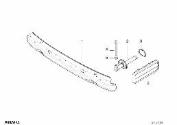 CARRIER, REAR diagram for BMW 7 Series E38 735iL
